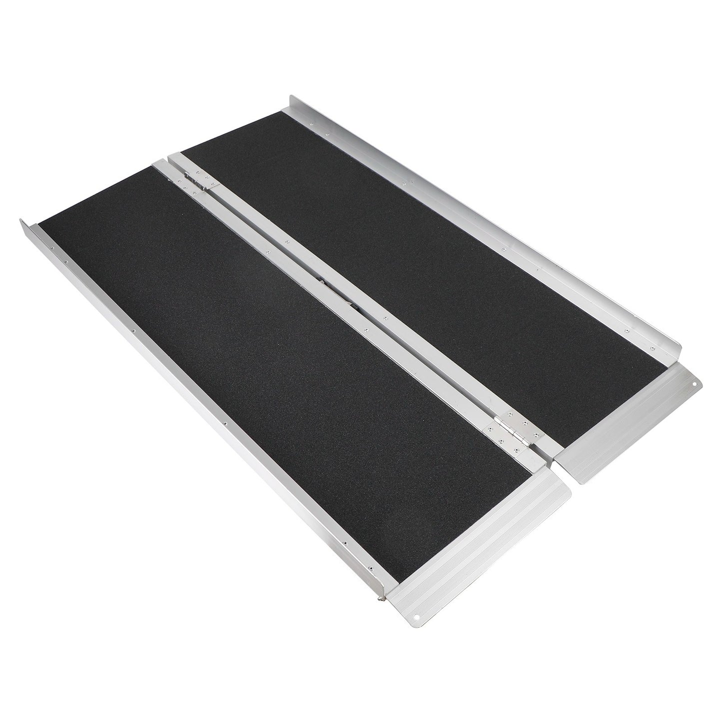 4FT Portable Wheelchair Ramp Non Skid Aluminum Foldable Mobility Scooter Ramp,