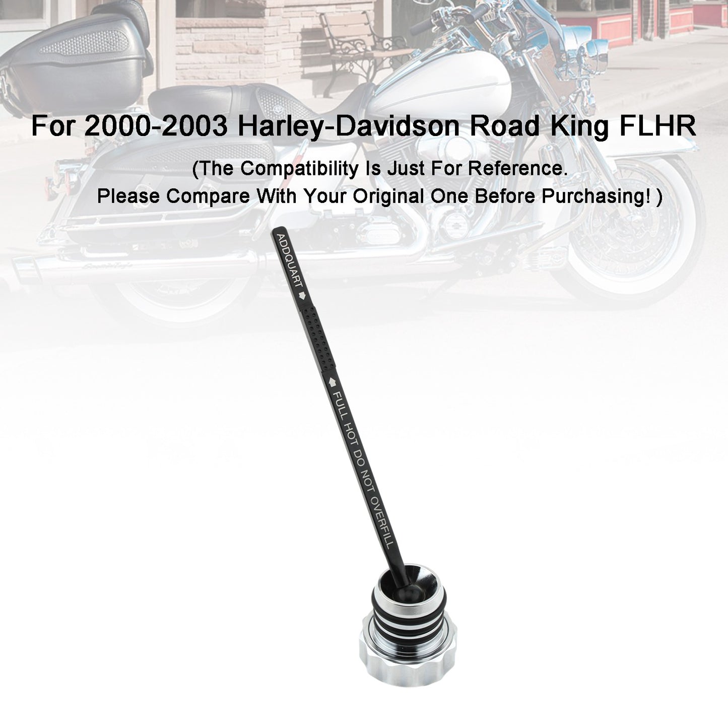 Oil Dipstick Tank Cap Plug 0710-0121 For Touring Road King Electra Glide 00-2006