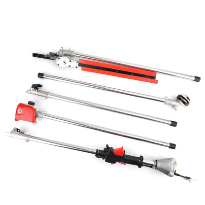 ??5 in 1 52cc Petrol Hedge Trimmer Chainsaw Brush Cutter Poleaw Outdoor Tools