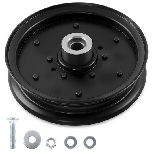 Solid Spare 1X 604231 Flat Idler Pulley For Hustler Raptor 48" 52" 54" 60" Deck Mower 126124