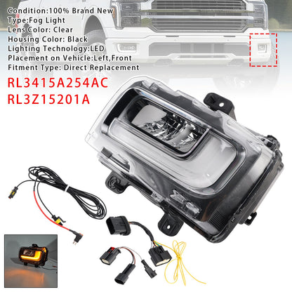 Left LED Front Fog Light Lamp For Ford F150 2024-2025 RL3415A254AC RL3Z15201A