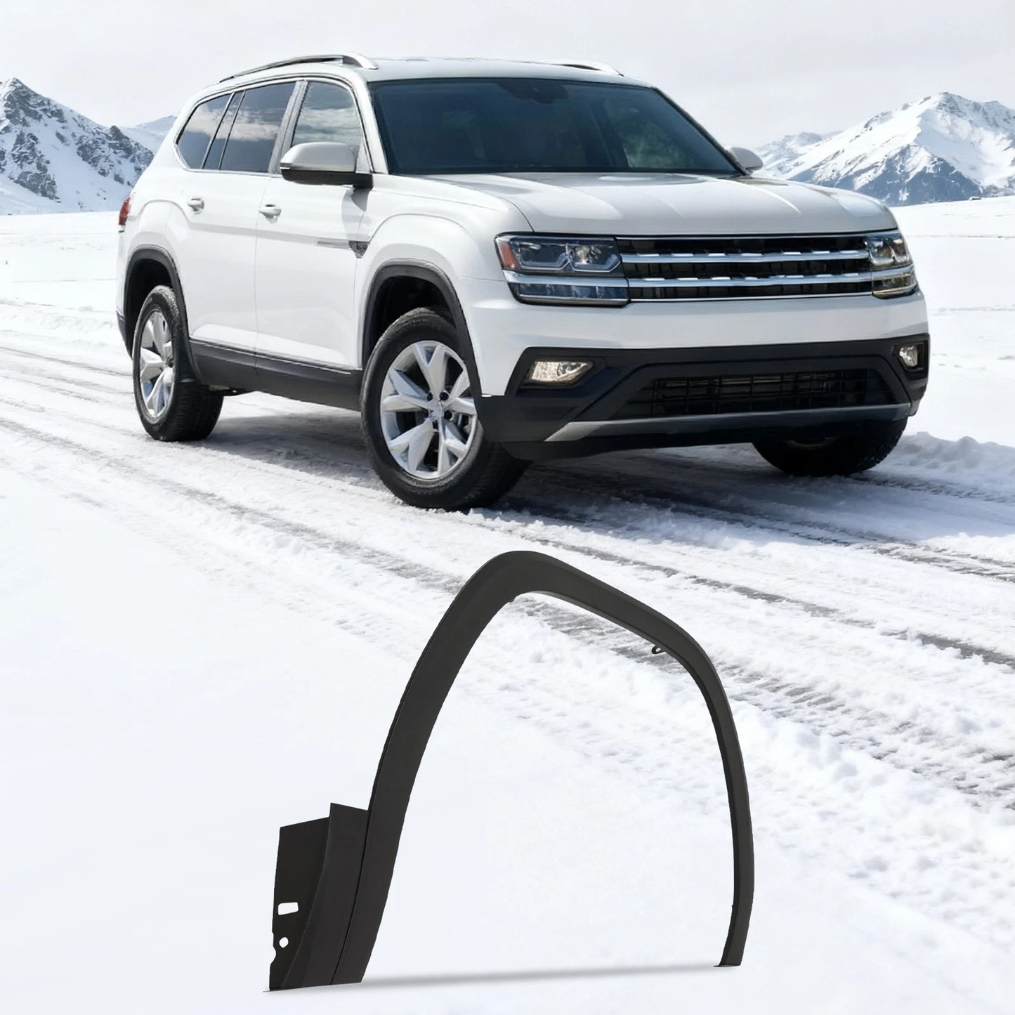 Black Front Right Passenger Fender Flares For VW Volkswagen Atlas 2023-2024
