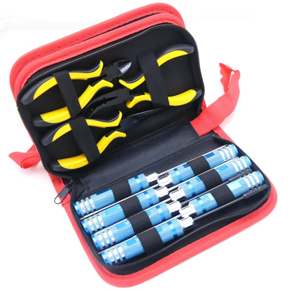 10Pcs RC Tools Kits Screwdriver Pliers Hex Repair Box Set for RC Car Traxxas