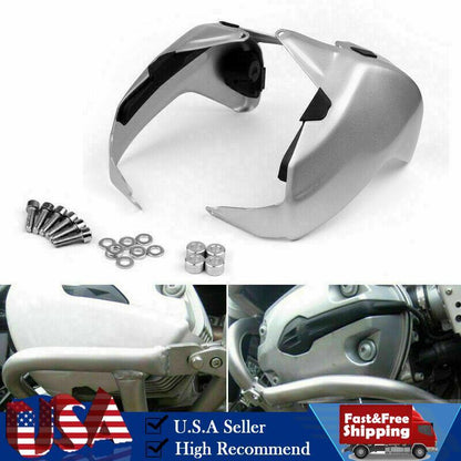 Aluminum Cylinder Head Guards Protector Fit for BMW R1200GS ADV 2005-2009 SIL
