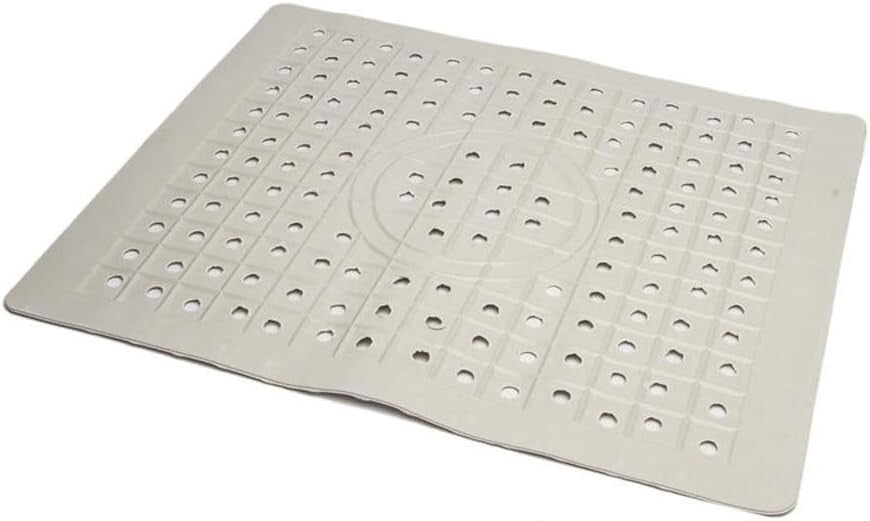 2Pcs Kitchen Sink Mat Non-Slip Rubber Drain Pad Protector Food Drainer 12 x 10in