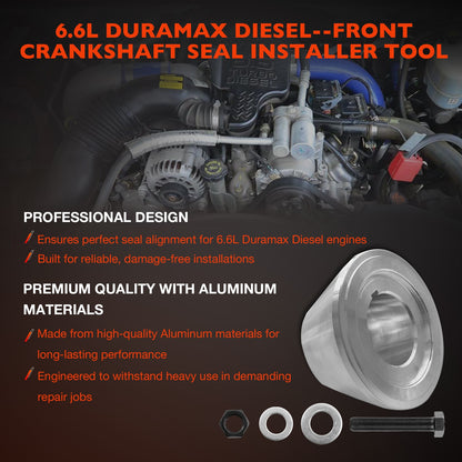 J-44645 Front Crankshaft Seal Wear Sleeve Installer Tool Fits Isuzu 6.6L Duramax