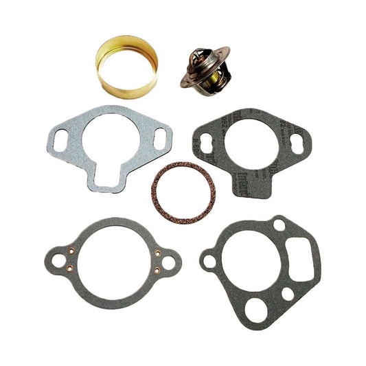 Solid Spare Thermostat 140 Degree Kit w/ Brass Sleeve For MerCruiser 23-47508T, 807252Q3