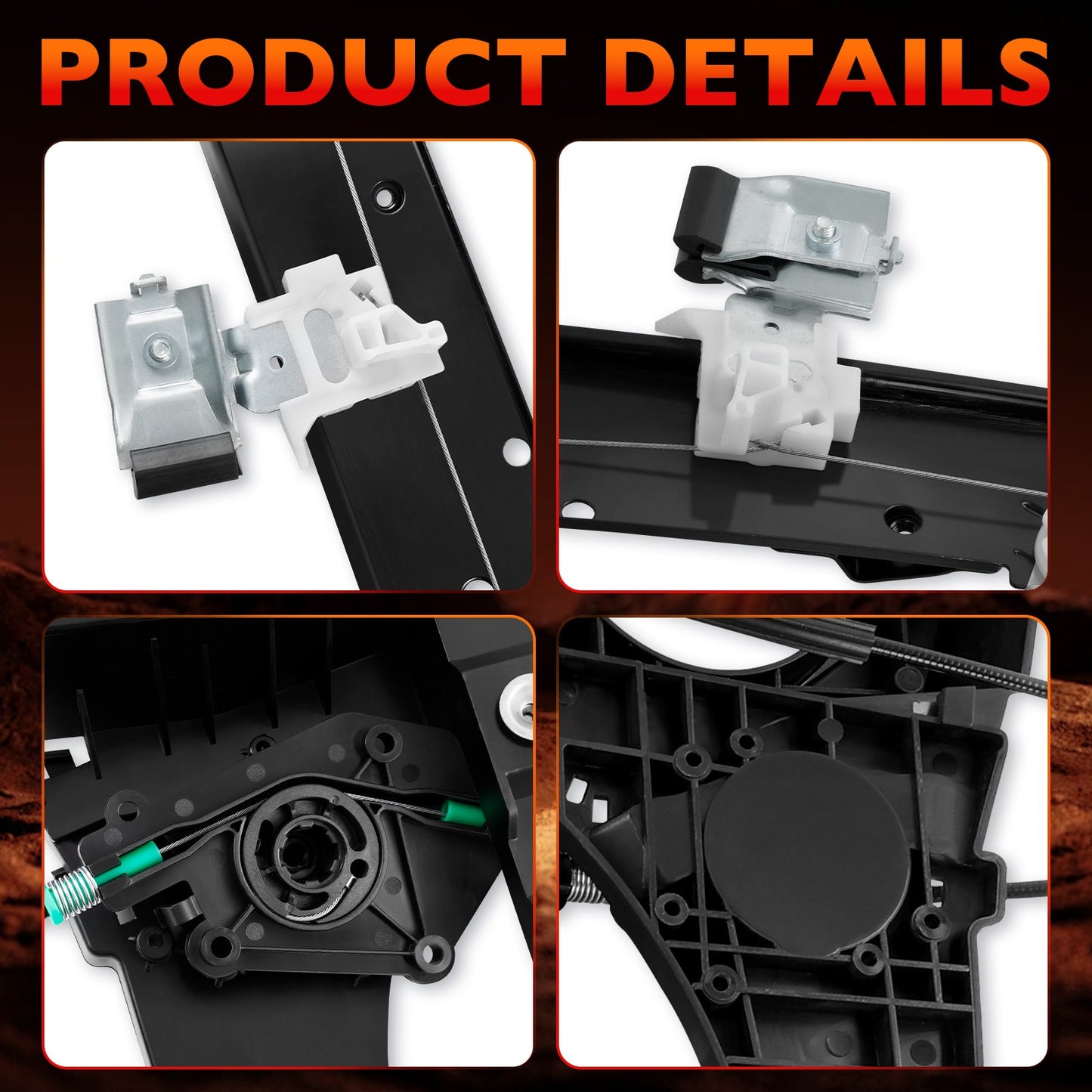 Power Window Regulator Front Passenger Side For 07-16 Lincoln Ford Expedition