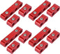 Spark Plug Wire Separators Divider 8mm 9mm 10mm For Racing Car Red 12PCS