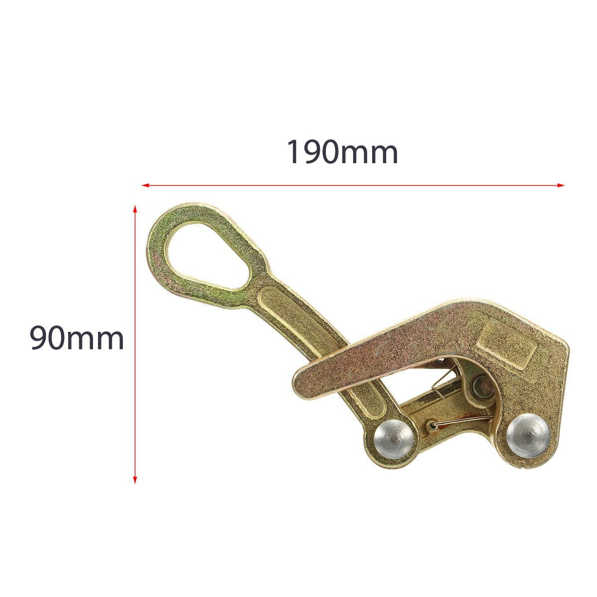 1T/2204Lb Cable Clamp Pulling Jaw Grip Haven Grip Strand Wire Rope Hand Puller