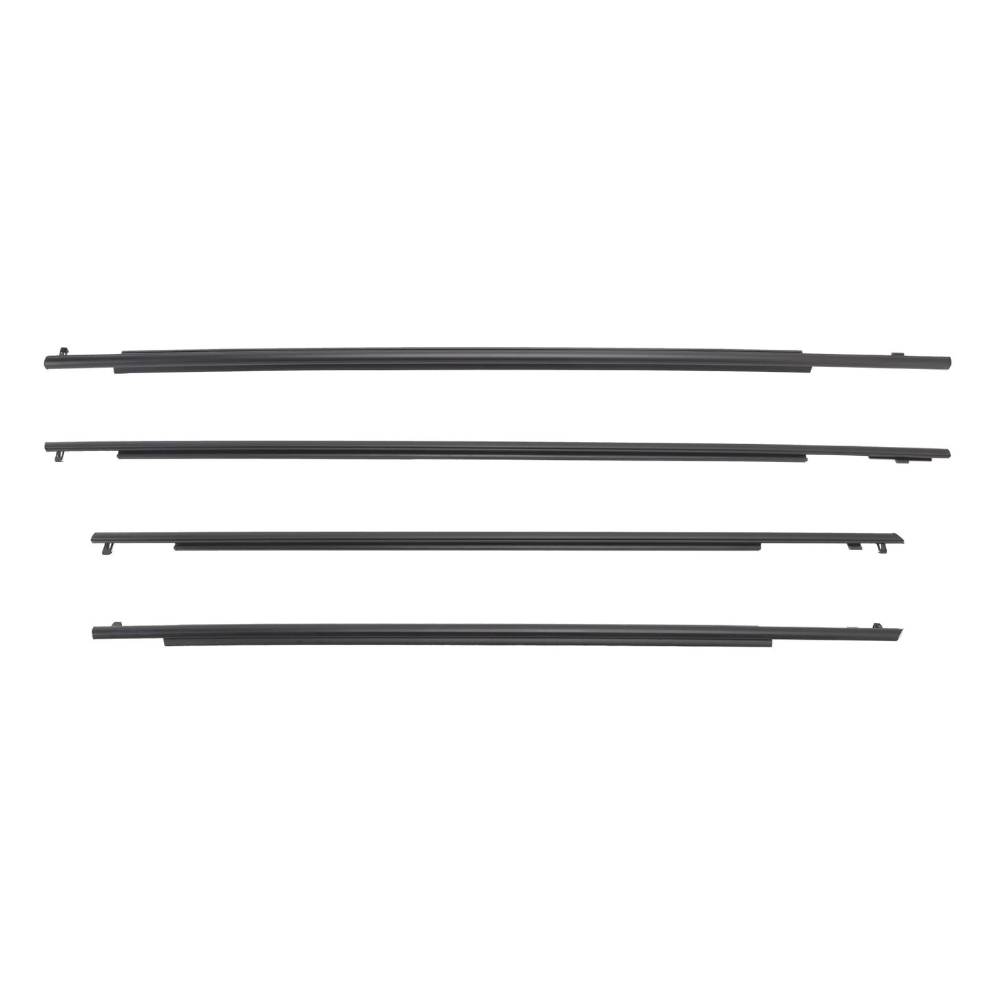 4PCS Door Glass Belt Outer Molding Weatherstrip For Toyota Prius 2010-2015