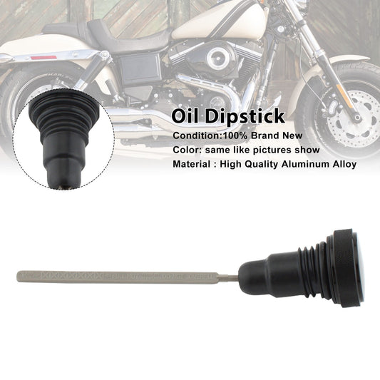 0710-0153 Oil Dipstick Tank Cap Plug For FXD Dyna 2006-2017 Black