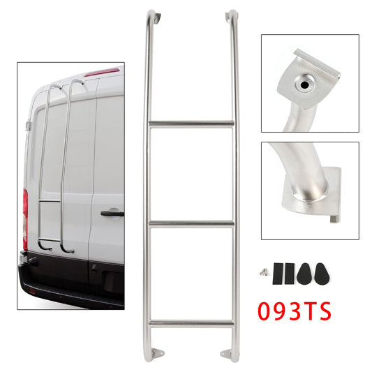 093TS Stainless Steel 3-Step Van Ladder For Ford Transit Low Roof Vans 2014-2025