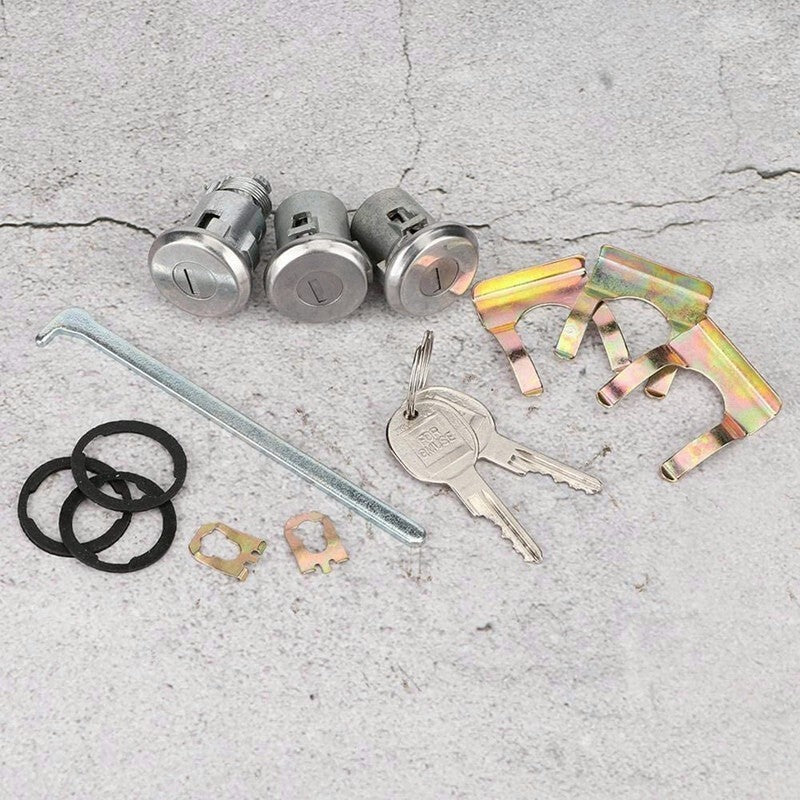 Camaro Chevelle Nova GTO Cutlass Lock Set Door Trunk Key Kit Oval H Groove