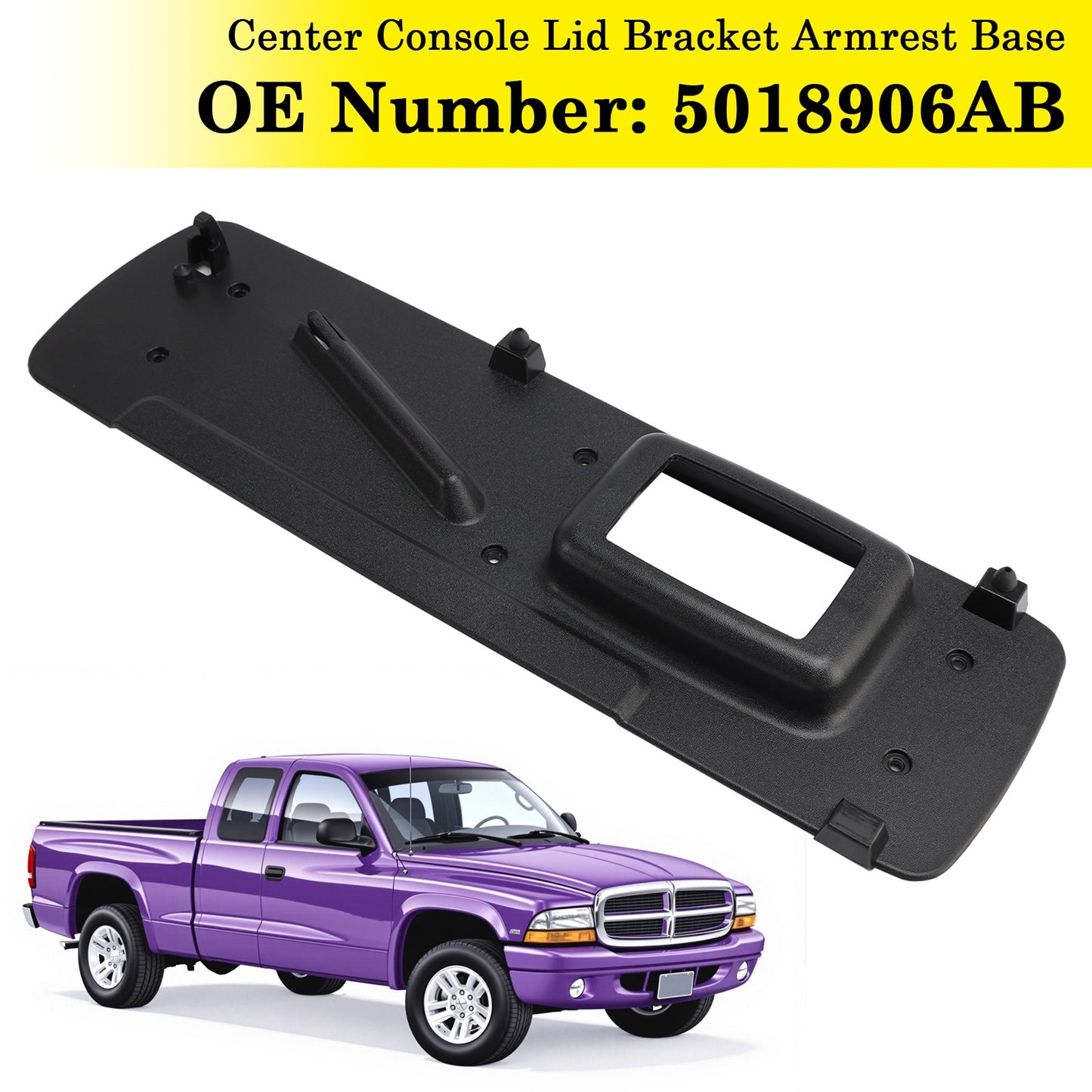 Center Console Lid Bracket Armrest Base 5018906AB For Dodge Dakota Durango