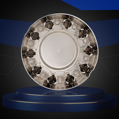 6PG03SZ0AB Chrome Wheel Center Hub Cap Cover Front For 2019-2021 Ram 4500 5500
