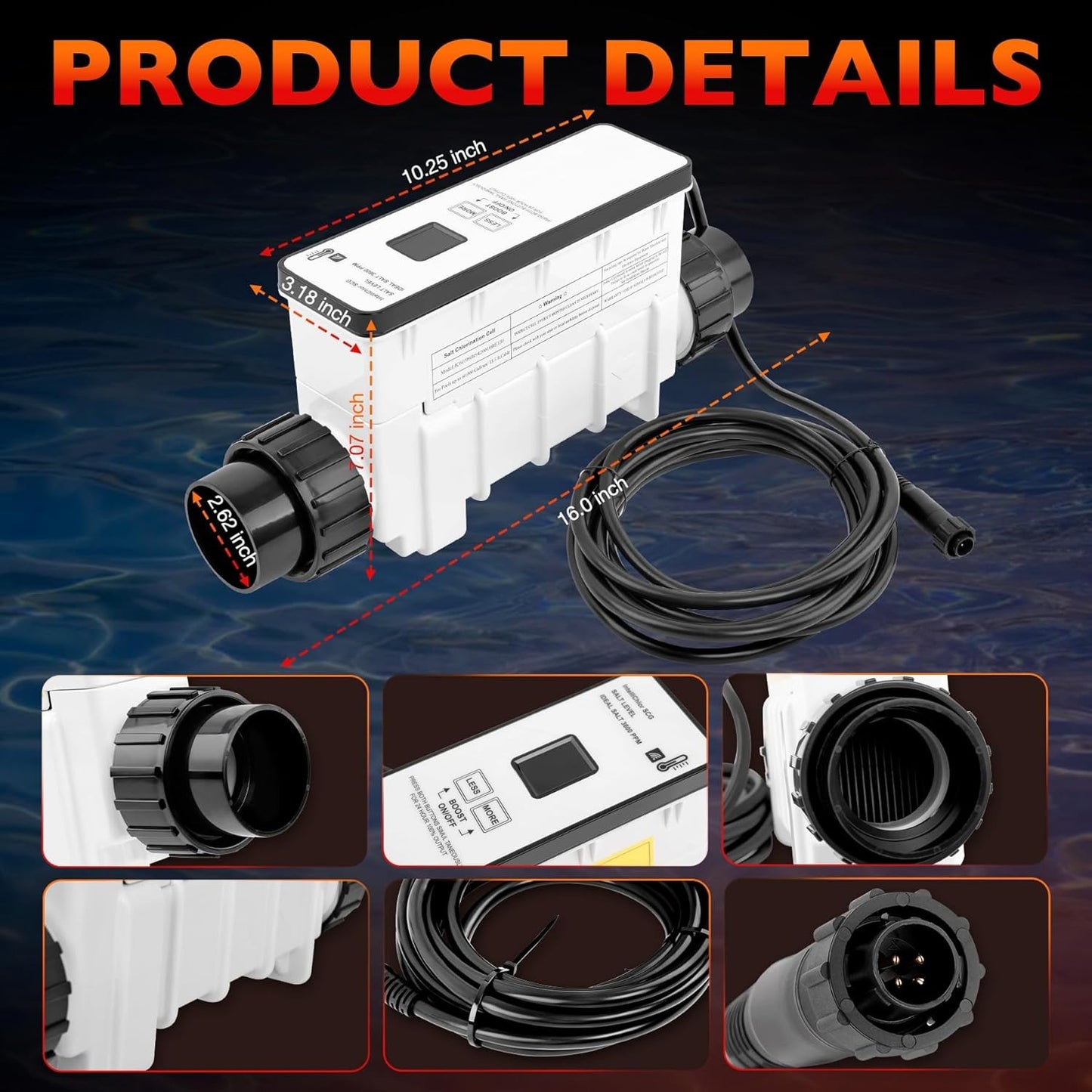 EC-521105 Salt Chlorine Generator Cell For Pentair IntelliChlor IC60 60000Gallon
