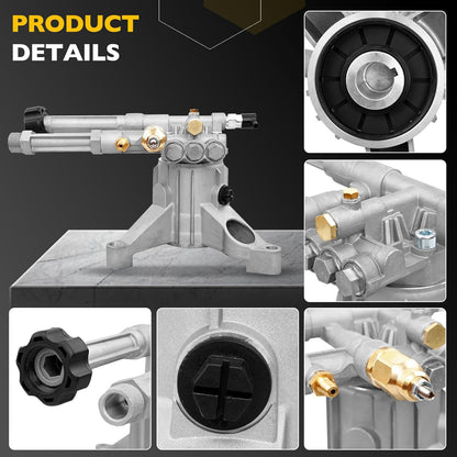 7/8" Shaft 2400 PSI Pressure Washer Pump For AR RMW22G24-EZ-SX Left-Handed Pump