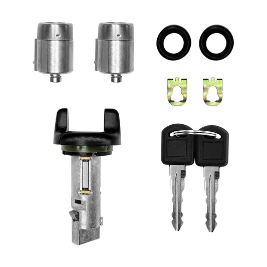Solid Spare Ignition Switch & Door Lock Cylinders with Keys Fit for Chevy GMC C/K Suburban