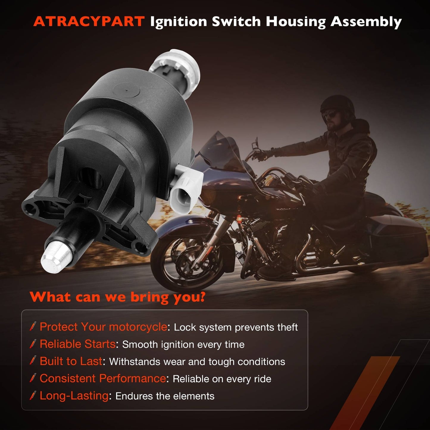 Ignition Switch Housing Assy For 2014-2023 Harley Electra Road Street Tri Glide