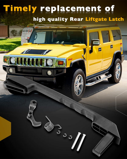 Tailgate Latch Handle Kit Liftgate Repair Fit 2003-2009 Hummer H2 13767004 Black