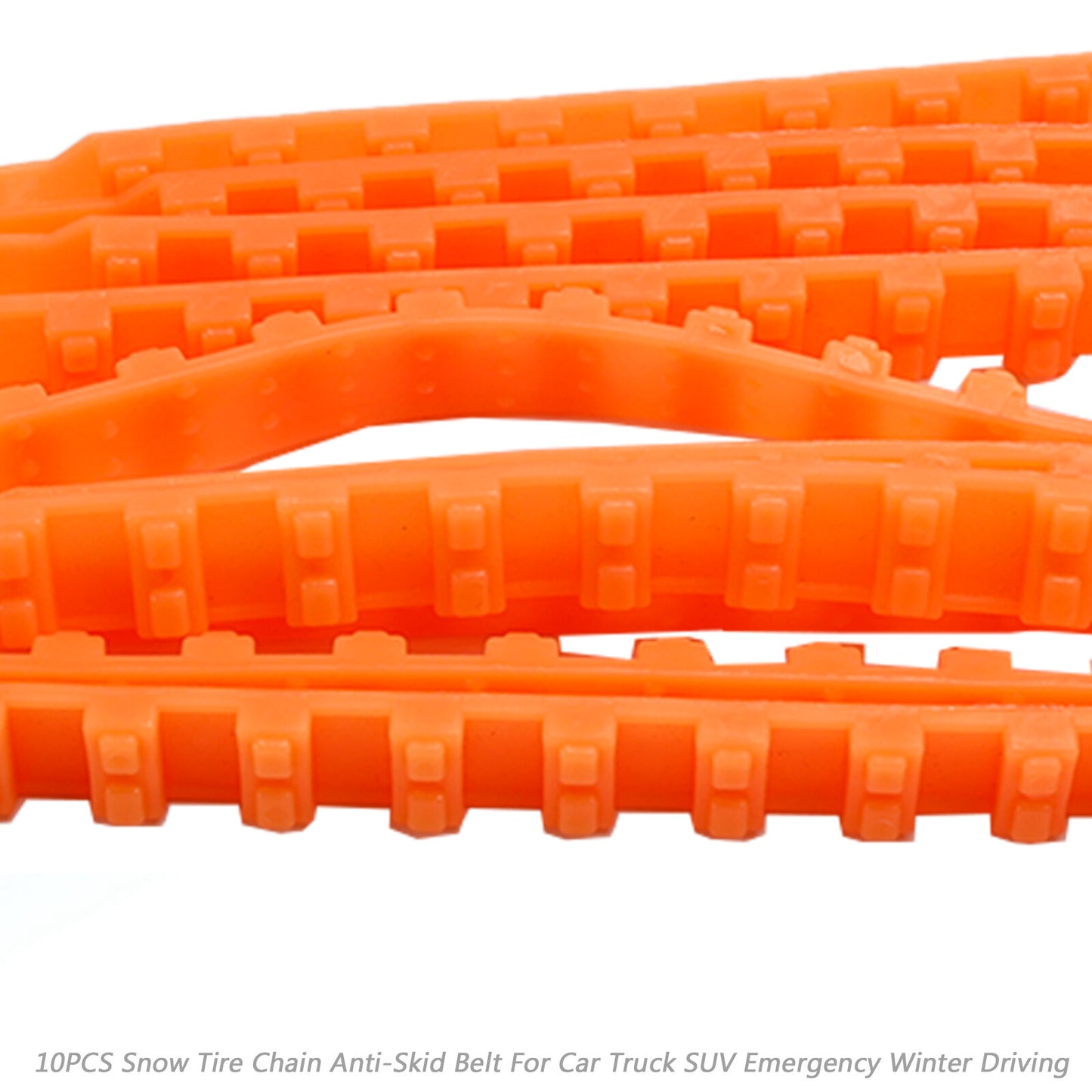 10PCSnow Tire Chain Anti-Skid Belt Car TruckUV Emergency Winter Driving USA