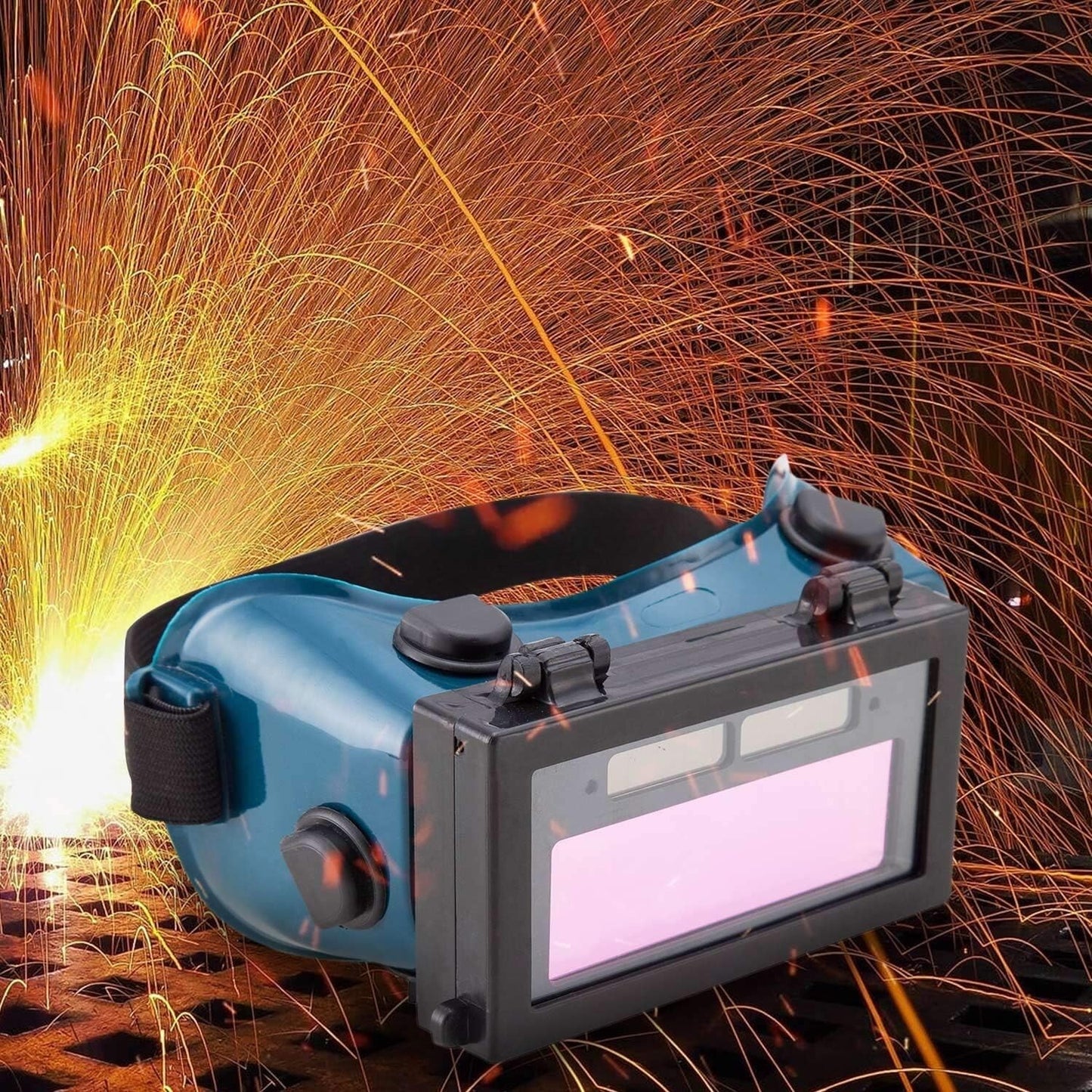 Welding Glasses Auto Darkening Welder Goggles UV IR Reflection Solar Powered