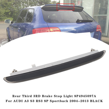 Rear Third 3RD Brake Stop Light For AUDI A3 S3 RS3 8P Sportback 2004-2013 BLK