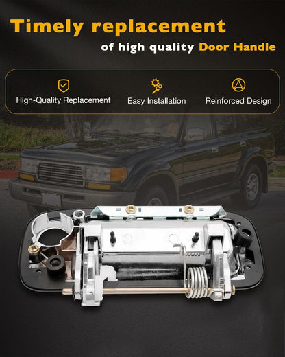 Exterior Chrome Door Handle Front Rear Left Right For 90-98 Toyota Land Cruiser