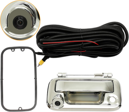 Rear View Backup Camera Chrome Tailgate Handle For 05-16 Ford F-150 F-250 F-350