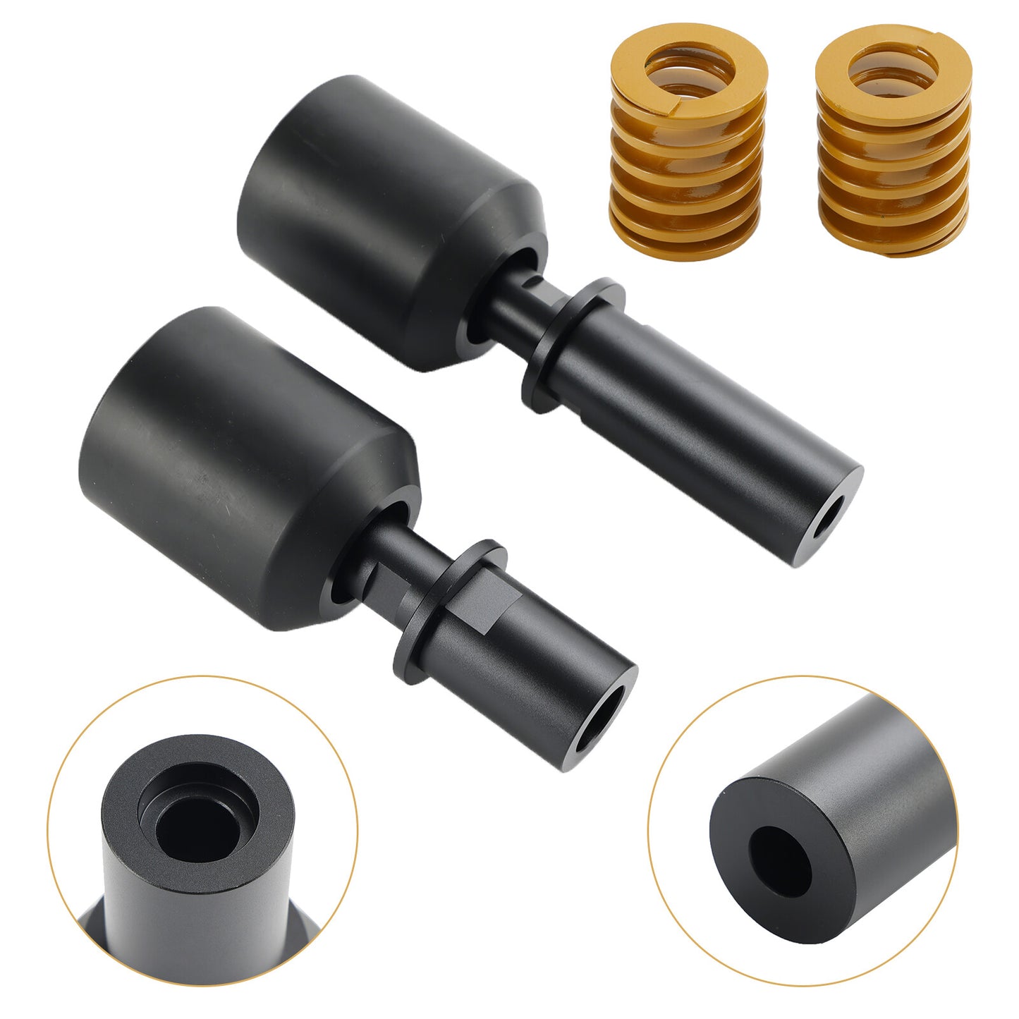 Crash Bobbin Protector Slider Aluminum Black For Kawasaki Zx-4R Zx-4Rr 2023-2024