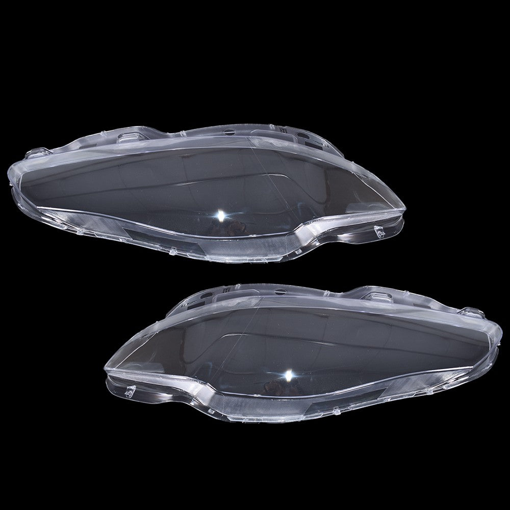 Pair For Jaguar XJ XJL 2010-2019 Front Headlamp Headlight Lens Cover Shell Clear