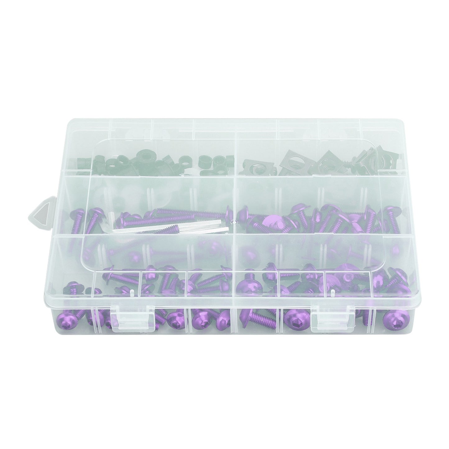177x Fairing Fender Fastener Kit Body Screws Bolts Washers Motorcycle Purple