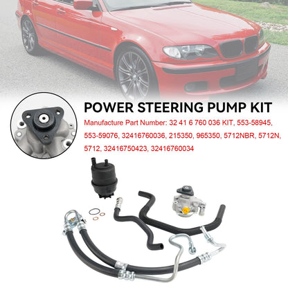 Power Steering Pump Kit Fit BMW E46 320i 323i 325i 328Ci 328i 330i 2001-2005 04
