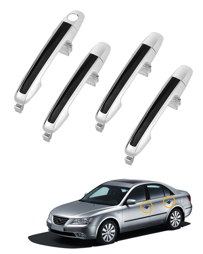 Exterior Outside Door Handle Set Passenger Driver Side For 05-10 Hyundai Sonata