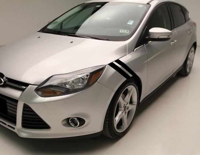 3" Dual Fender Stripe Hash Mark Stripe Decal Graphic Kit For Ford Focus