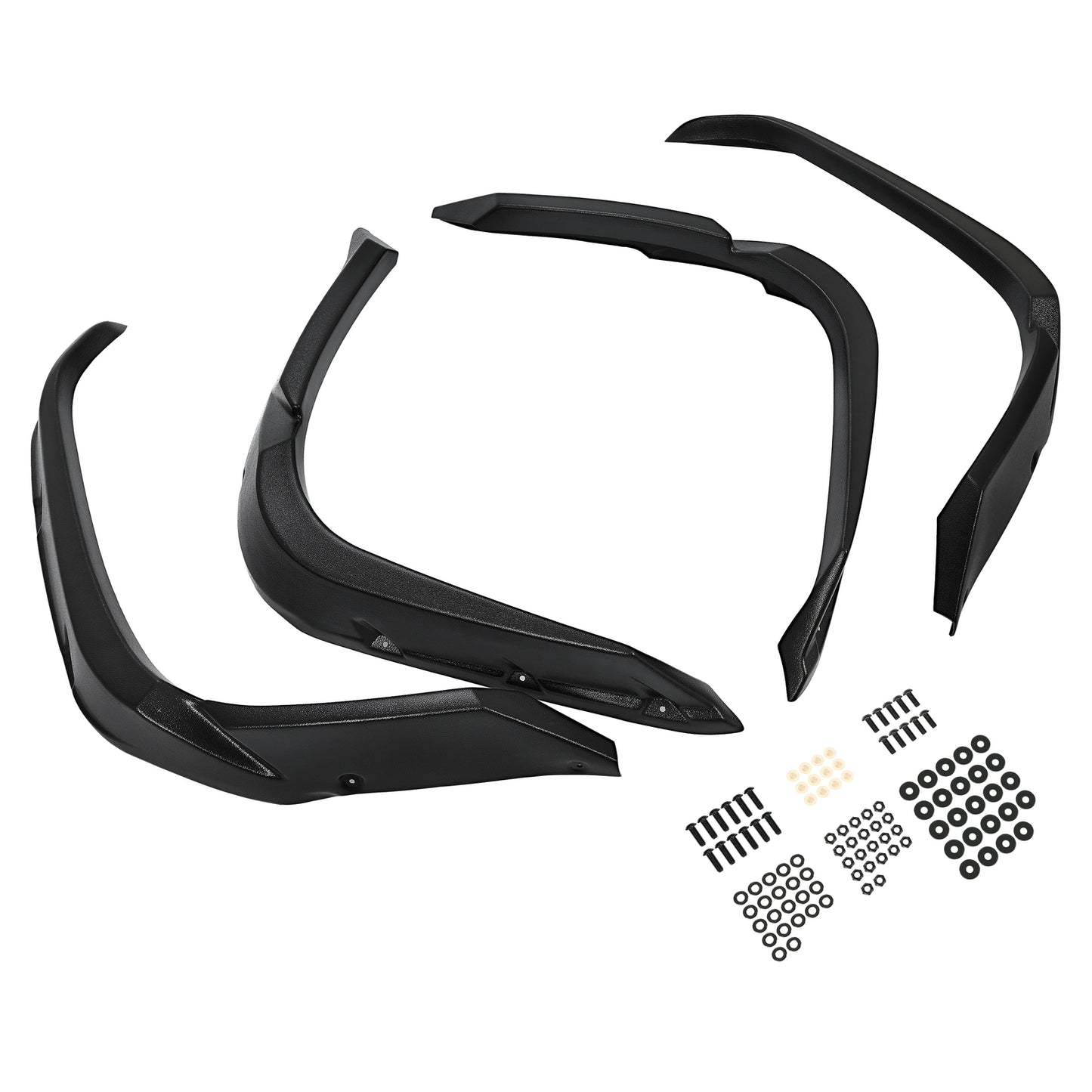 Solid Spare Fender Flare Guard For Yamaha Grizzly 700 2016-2025 4PCS Overfender Mud Guard