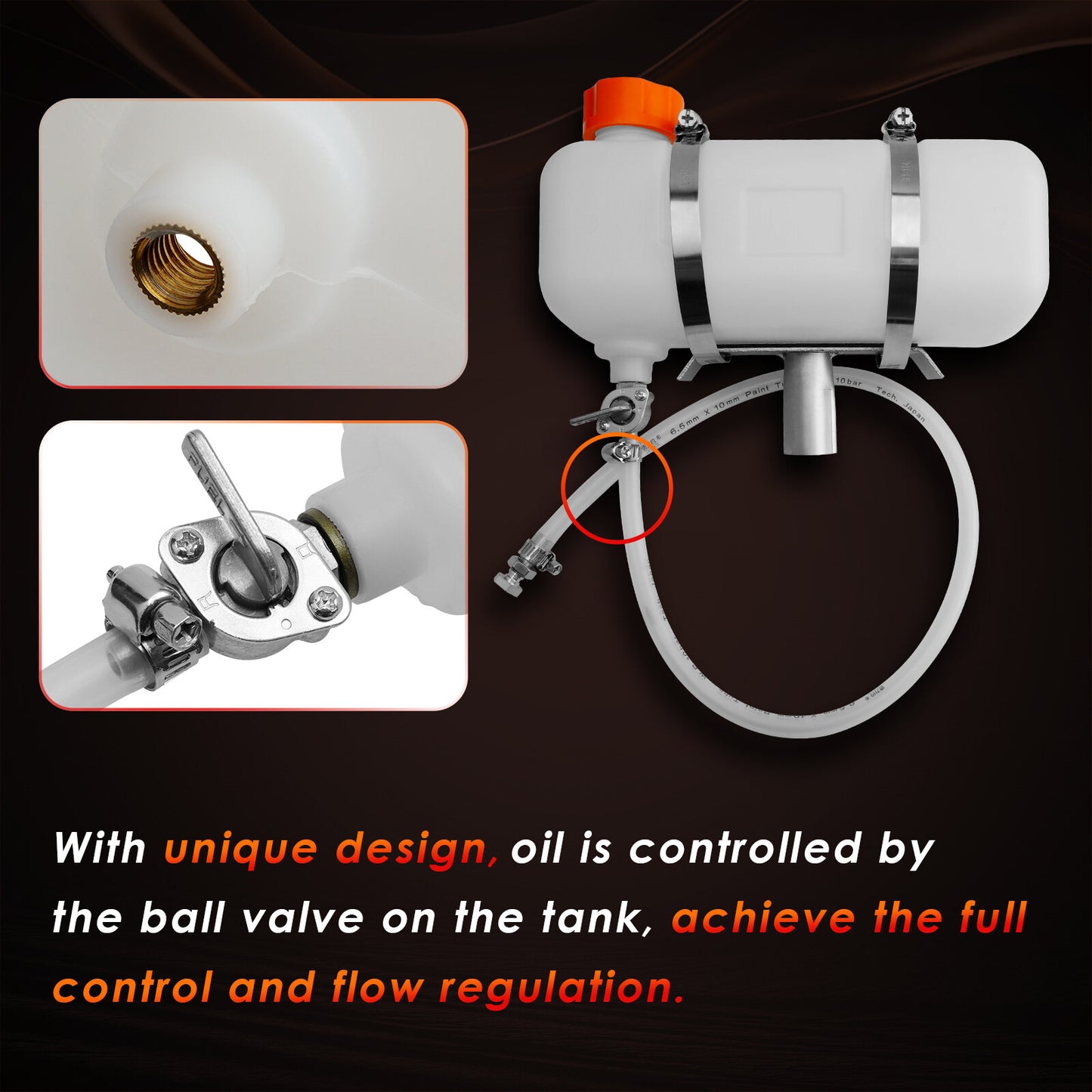Auxiliary Oiler Kit w/ Hose For Chainsaw Milling Attachment Cut Sawmill Lumber