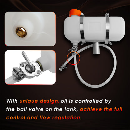 Auxiliary Oiler Kit w/ Hose For Chainsaw Milling Attachment Cut Sawmill Lumber