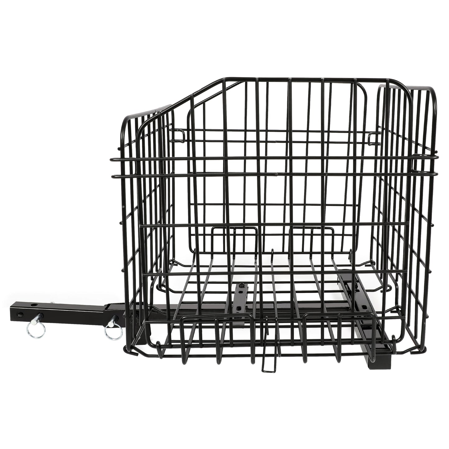Solid Spare Folding Rear Basket Accessory For Most Mobility Scooters Sturdy Steel Black
