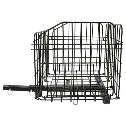 Solid Spare Folding Rear Basket Accessory For Most Mobility Scooters Sturdy Steel Black
