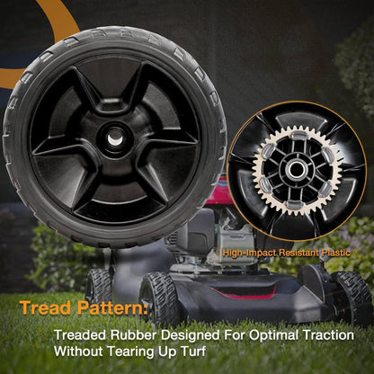 2 Pack-8" Lawn Mower Wheels For Honda HRN216 Series Rear Wheels 42710-VR8-N00ZA