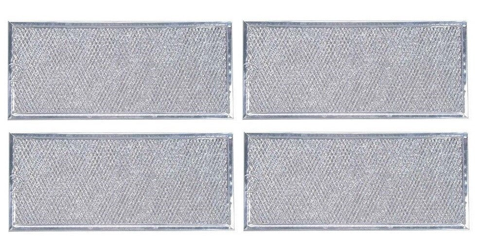 Solid Spare (4) Filters for Whirlpool PS1847969 AP4299743 Aluminum Microwave Oven Filter