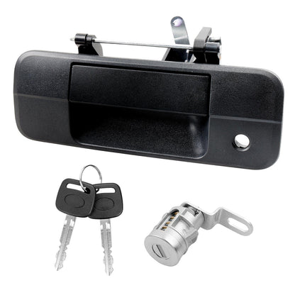 Metal Tailgate Handle Latch w/ Lock Cylinder & Key For 07-13 Toyota Tundra 81213