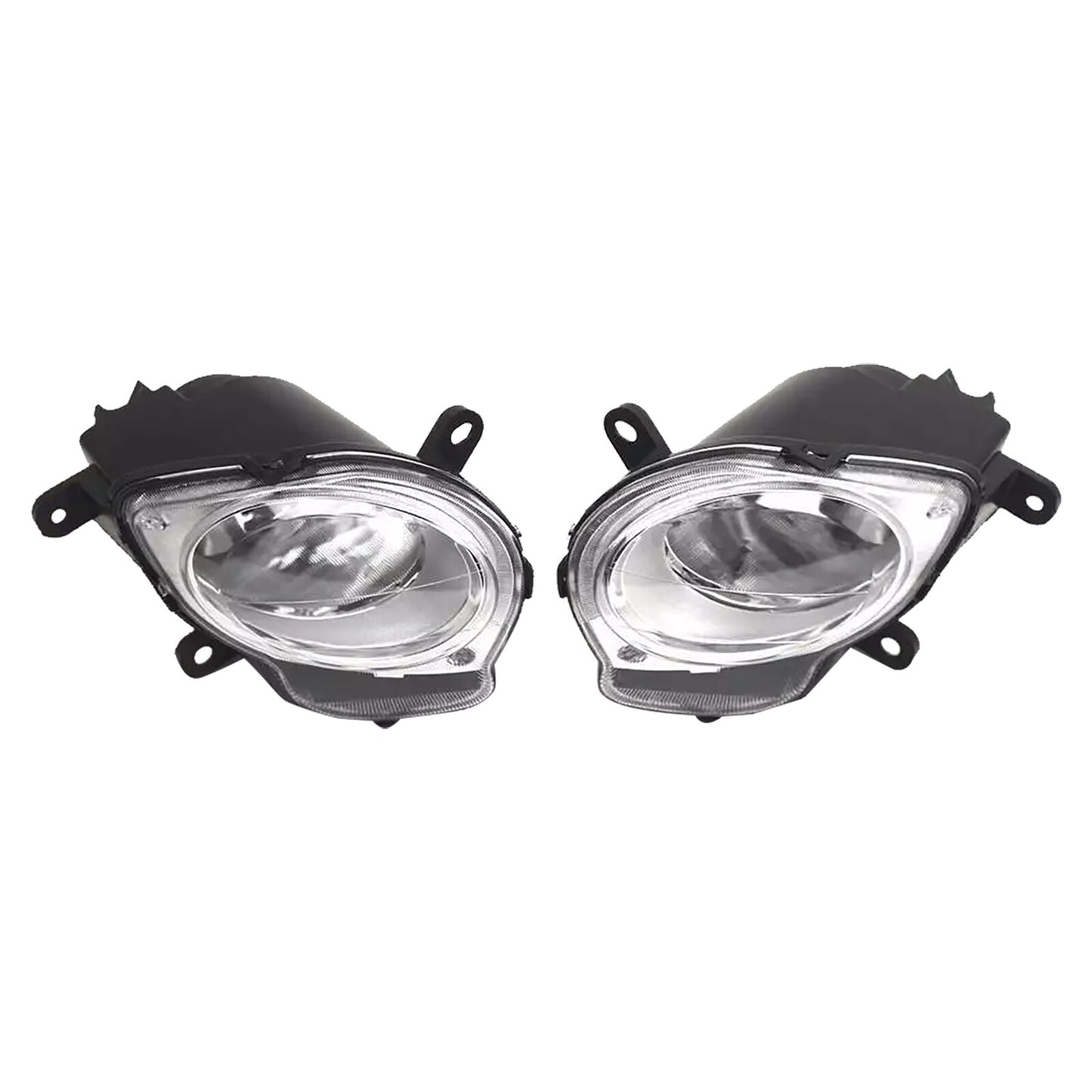 Left+Right High Beam Headlight Headlamp For Fiat 500 Hatchback 2008-2015