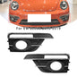 Pair Front Bumper Fog Light Grill Cover Bezel For 2016-2019 VW Beetle