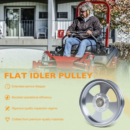 3X 5102831 Flat Idler Pulley For Ferris 48" 52" 61" 72" Deck Lawn Mower 5104717