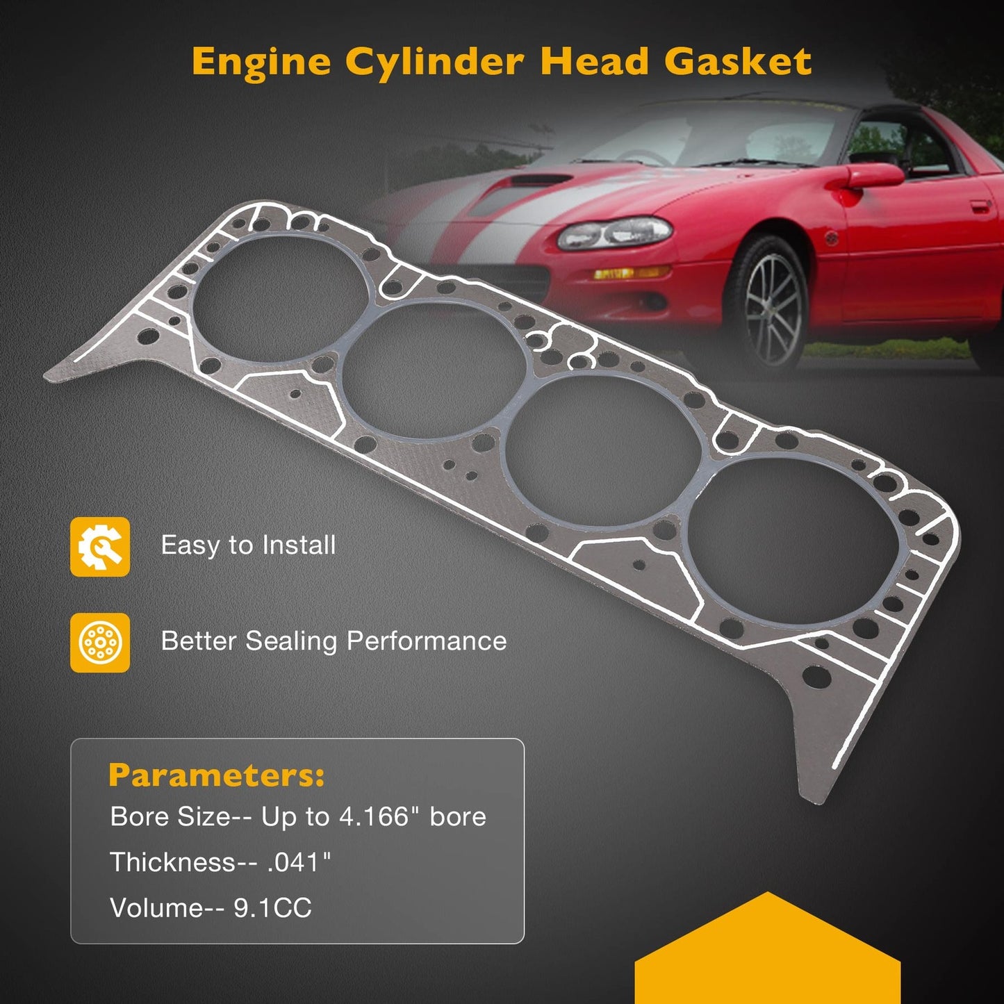 5.7 Cylinder Head Gasket 14011034 For Gen 1 Gen 2 SBC Engines 350 355 383 406
