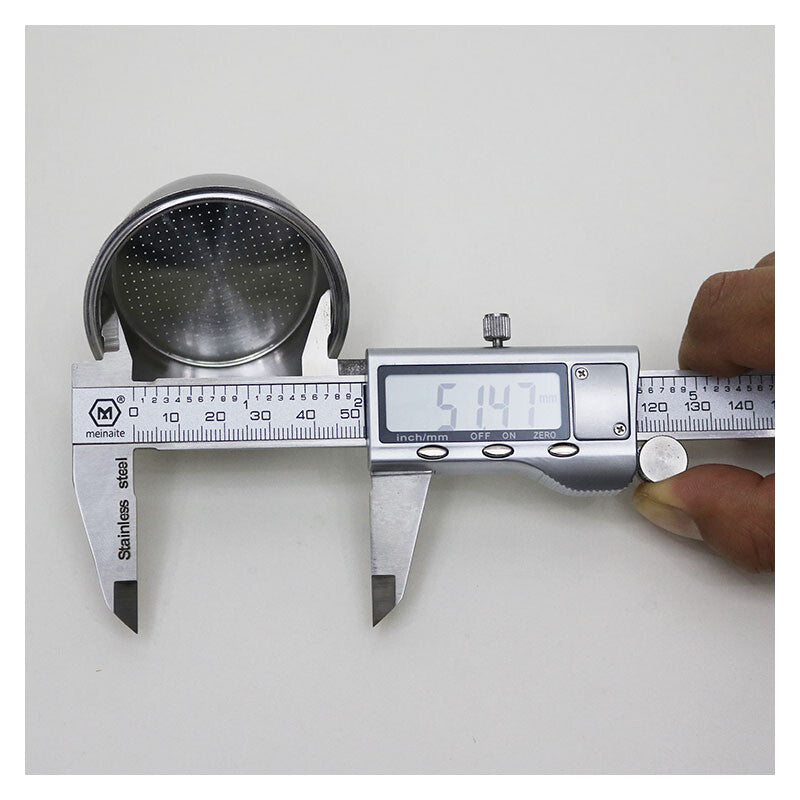 51Mm Portafilter Basket, Stainless Steel Coffee Filter, Double Layer Pressurized