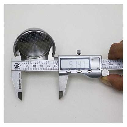 51Mm Portafilter Basket, Stainless Steel Coffee Filter, Double Layer Pressurized